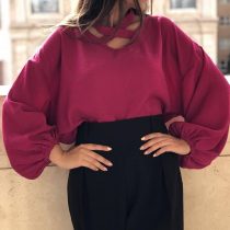 شوميز يقه بند دار