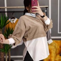 شوميز يقه بند دار
