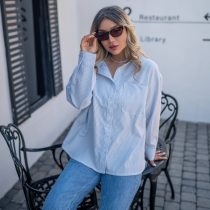 شومیز راه راه جلوجیب