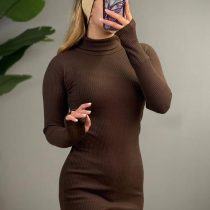 سارافون یقه اسکی آستین دار